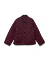 Vero Moda Emily Quilted Short Jacket In Burgundy