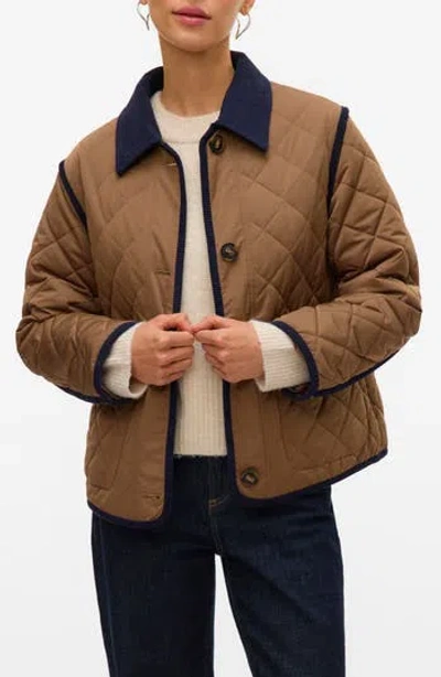 Vero Moda Emily Short Jacket In Brown