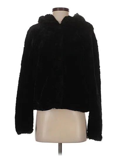 Pre-owned Vero Moda Faux Fur Jacket In Black