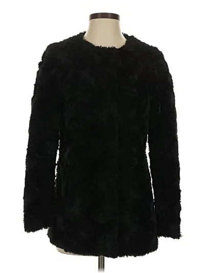 Pre-owned Vero Moda Faux Fur Jacket In Black