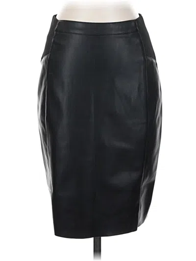 Pre-owned Vero Moda Faux Leather Skirt In Black