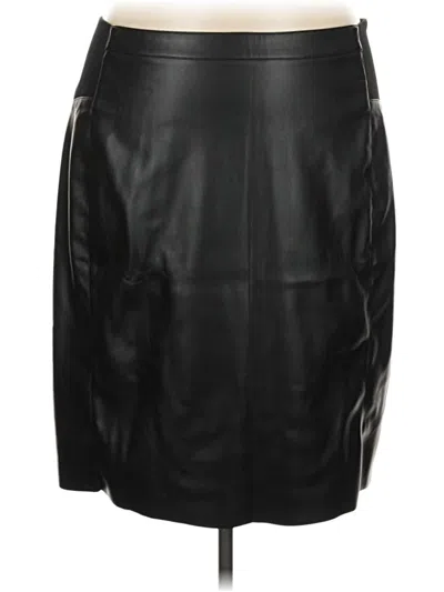 Pre-owned Vero Moda Faux Leather Skirt In Black