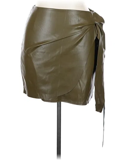 Vero Moda Faux Leather Skirt In Multi