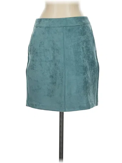 Vero Moda Faux Leather Skirt In Teal