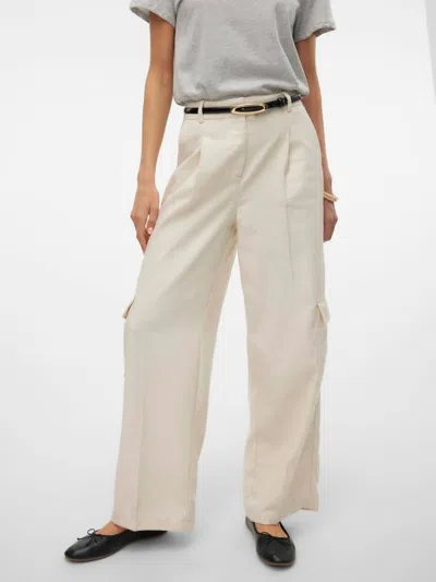 Vero Moda Florence Pants In Birch In Gray