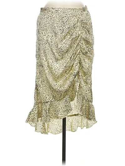 Pre-owned Vero Moda Formal Skirt In Gold