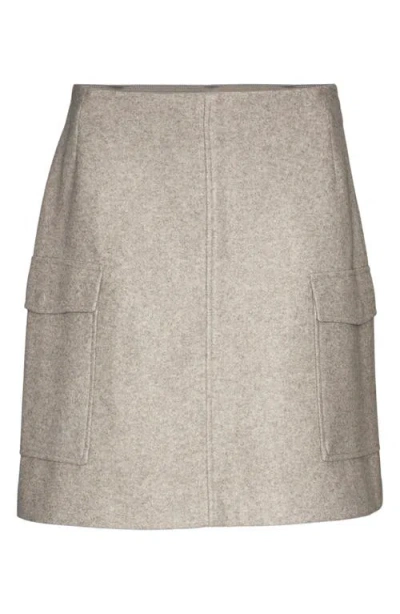 Vero Moda Fortune Emmy Cargo Pocket Skirt In Silver Mink Detail M