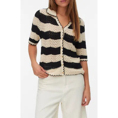 Vero Moda Golden Cove Cardigan In Black