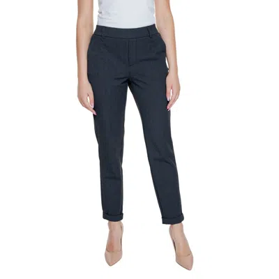 Vero Moda Gray Polyester Pant In Multi