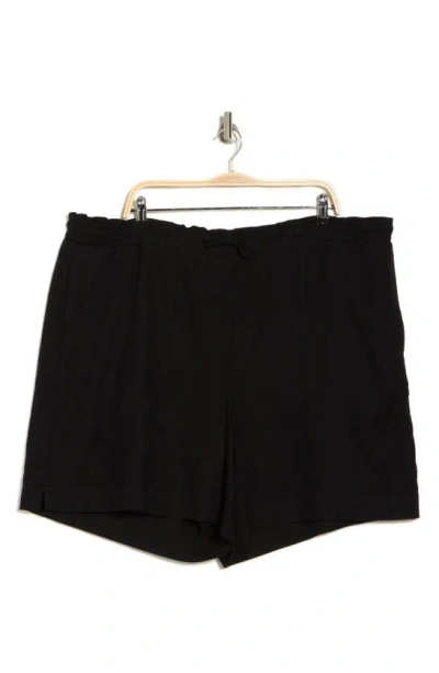 Vero Moda High Waist Paperbag Shorts In Black