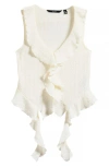 Vero Moda Ida Texture Frill Sleeveless Top