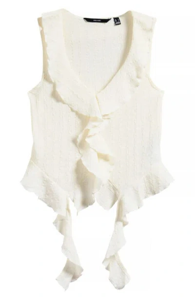 Vero Moda Ida Texture Frill Sleeveless Top