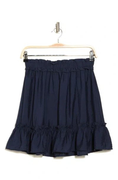 Vero Moda Josie Ruffle Skirt In Navy Blazer