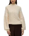 Vero Moda Kaia Oversize Mock Neck Sweater In Nude