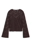 Vero Moda Kanya Lace Top In Brown