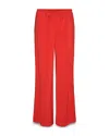 Vero Moda Kia Drawstring Waist Pants In Fiery Red