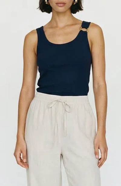 Vero Moda Kiki Scoop Neck Tank In Blue
