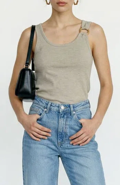 Vero Moda Kiki Scoop Neck Tank In Green