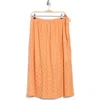 Vero Moda Kim Eyelet Maxi Skirt In Orange