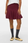 Vero Moda Kristin Flounce Miniskirt In Red