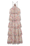 Vero Moda Lana Ruffle Tiered Halter Dress