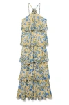 Vero Moda Lana Ruffle Tiered Halter Dress