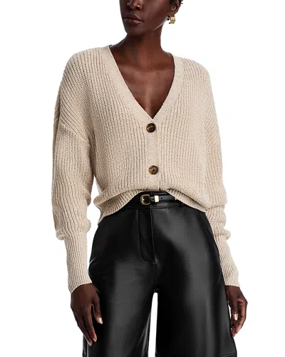 Vero Moda Lea V Neck Cardigan In Moon Rock