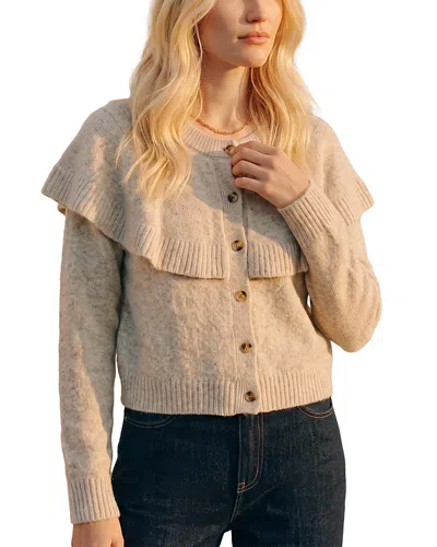 Vero Moda Lilli Round Neck Cardigan Sweater In Burgundy