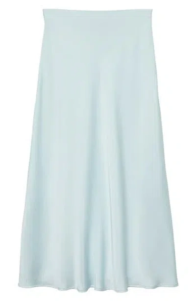 Vero Moda Long High Waist Skirt In Blue