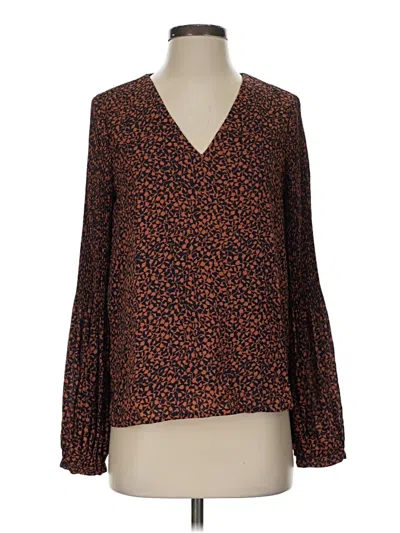 Pre-owned Vero Moda Long Sleeve Blouse In Brown
