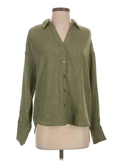 Pre-owned Vero Moda Long Sleeve Blouse In Green