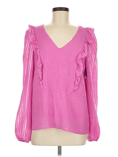 Pre-owned Vero Moda Long Sleeve Blouse In Pink