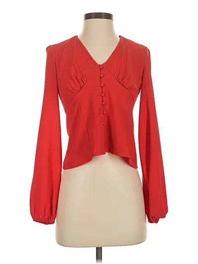 Pre-owned Vero Moda Long Sleeve Blouse In Red