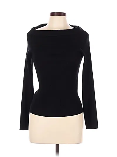 Pre-owned Vero Moda Long Sleeve Top Black Boatneck Tops
