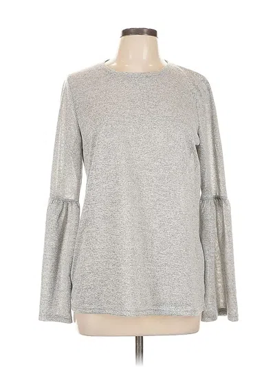Pre-owned Vero Moda Long Sleeve Top Gray Crew Neck Tops