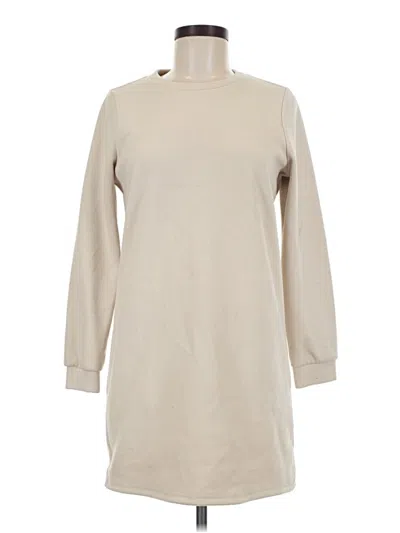 Pre-owned Vero Moda Long Sleeve Top Tan Turtleneck Tops