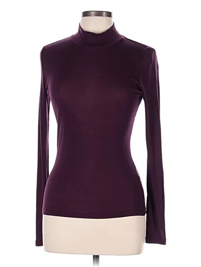 Pre-owned Vero Moda Long Sleeve Turtleneck In Burgundy