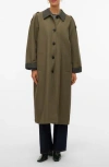 Vero Moda Lucia Maria Water Resistant Coat In Green