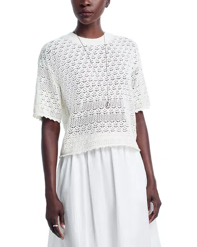 Vero Moda Manila Crewneck Sweater In White