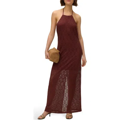 Vero Moda Maya Maxi Halter Dress In Multi
