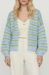 Vero Moda Maybe Stripe Open Front Cardigan In Multi