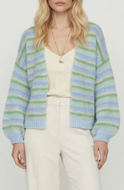Vero Moda Maybe Stripe Open Front Cardigan In Multi