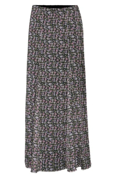 Vero Moda Milla Floral Maxi Skirt In Black Floral Multi