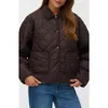 Vero Moda Minnesota Quilted Short Jacket In Brown