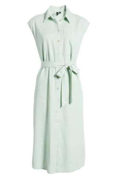 Vero Moda Mymilo Midi Shirtdress In Silt Green