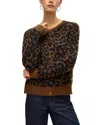 Vero Moda Newkai Leopard Cardigan In Brown