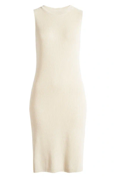 Vero Moda Newlexsun Rib Sleeveless Sweater Dress In Birch