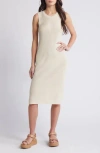 Vero Moda Newlexsun Rib Sleeveless Sweater Dress In Birch
