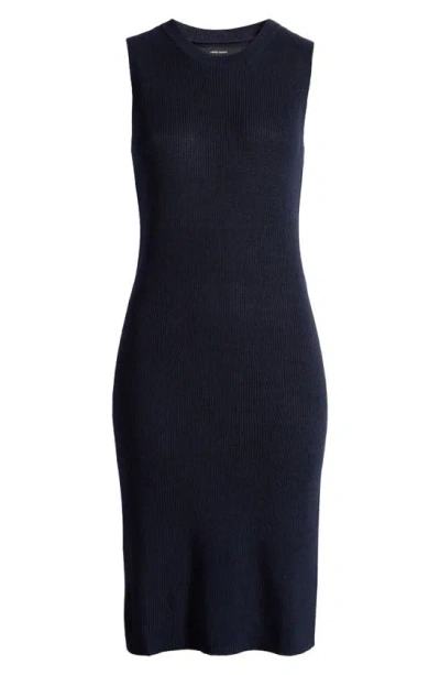 Vero Moda Newlexsun Rib Sleeveless Sweater Dress In Navy Blazer