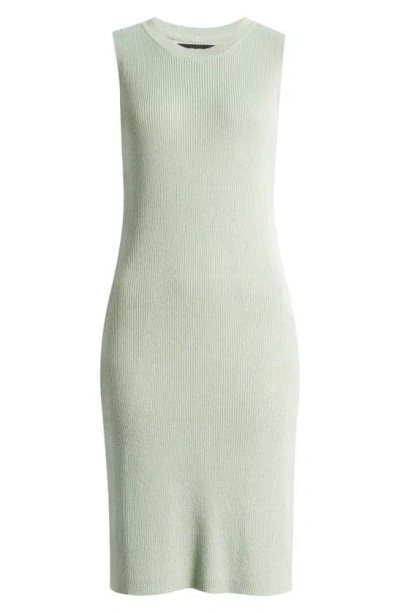 Vero Moda Newlexsun Rib Sleeveless Sweater Dress In Silt Green